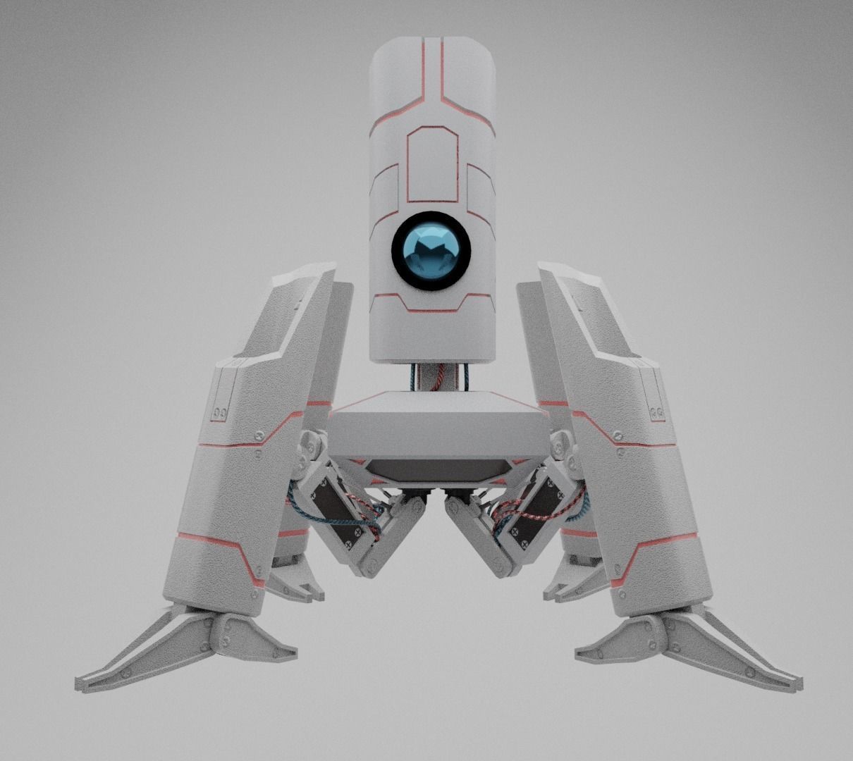 the goyt futuristic robot chair 3D model_2