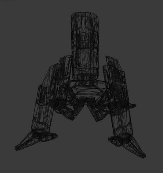 the goyt futuristic robot chair 3D model_10