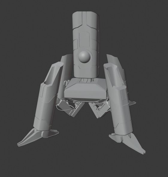 the goyt futuristic robot chair 3D model_9