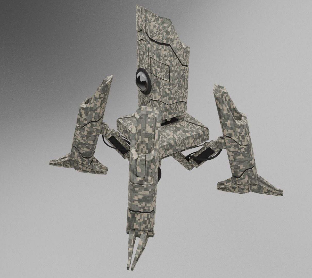 the goyt futuristic robot chair 3D model_3