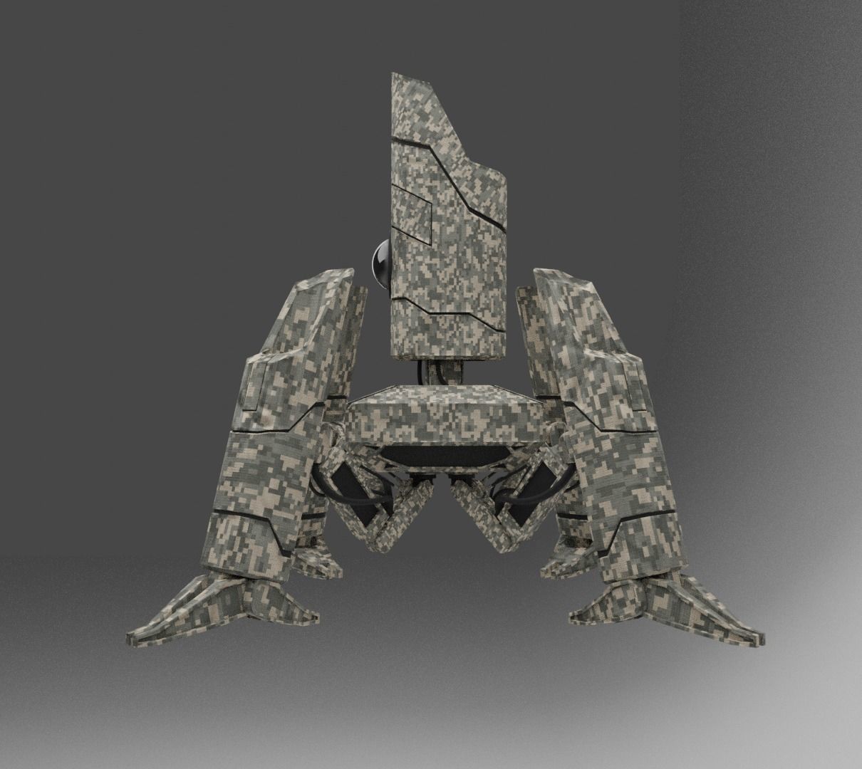 the goyt futuristic robot chair 3D model_4