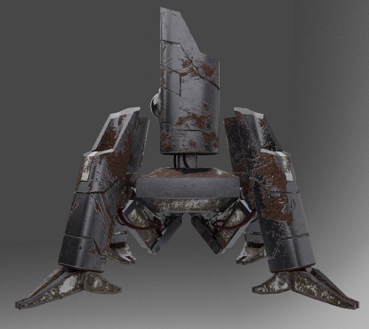 the goyt futuristic robot chair 3D model_7