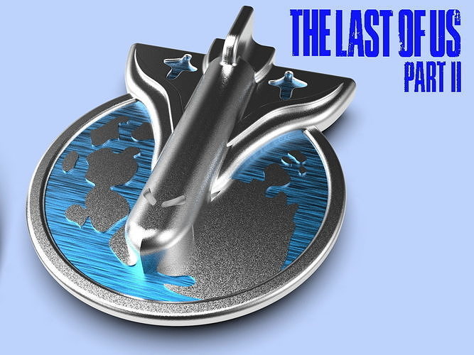 The Last of Us Part II Rocket with moon badge Ellie cosplay  3D print model
