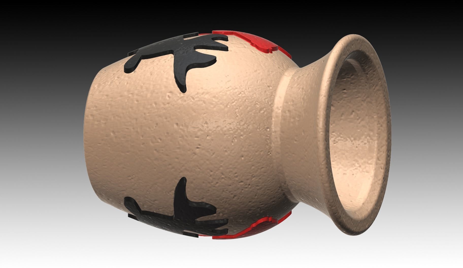 Aquarium-ornaments Octopus-pot -Goldfish- Free 3D print model_3