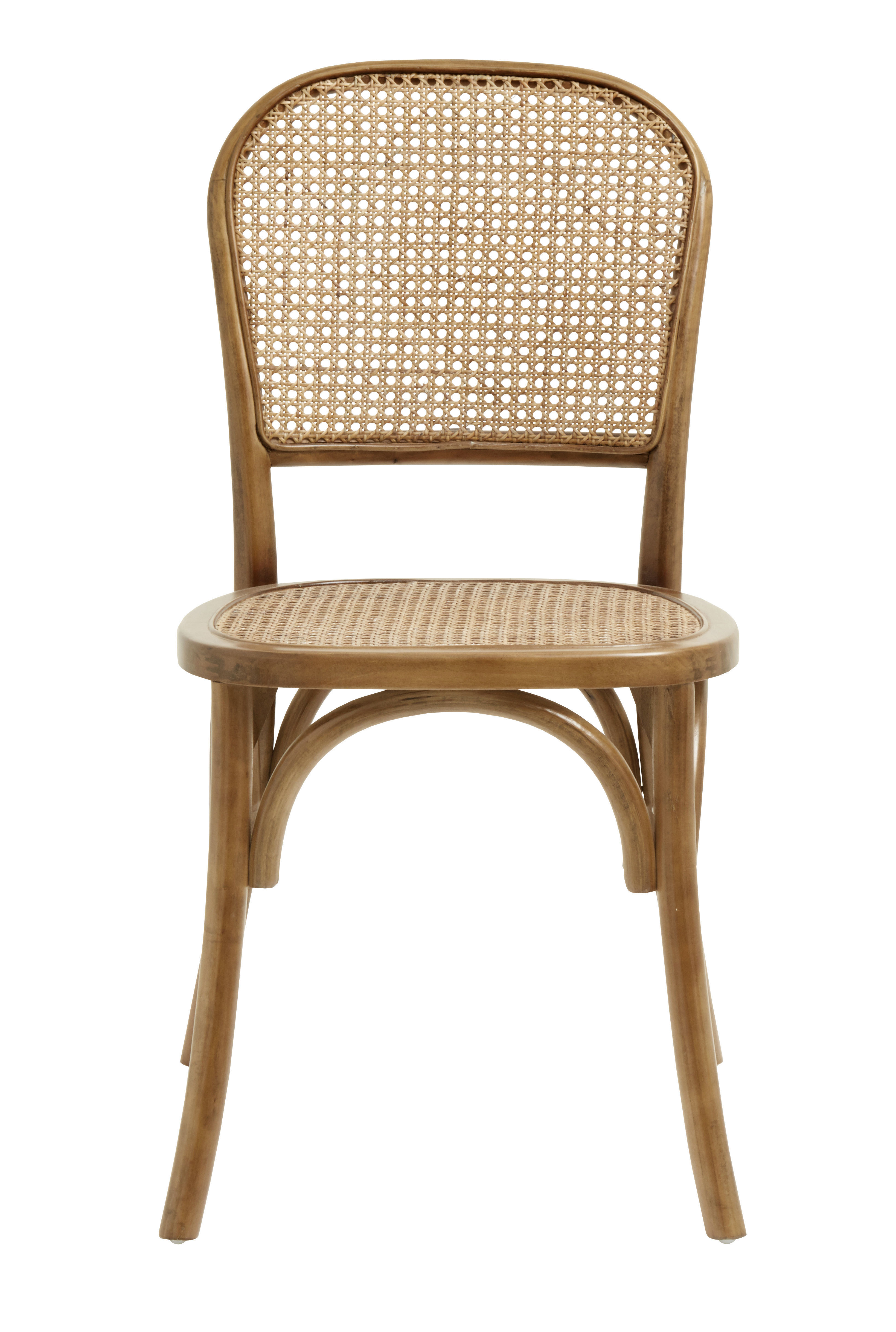 3 samples of Bodeco wooden rattan chair 3D model_4