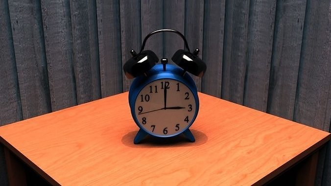 The Clock alarm on table 3D model