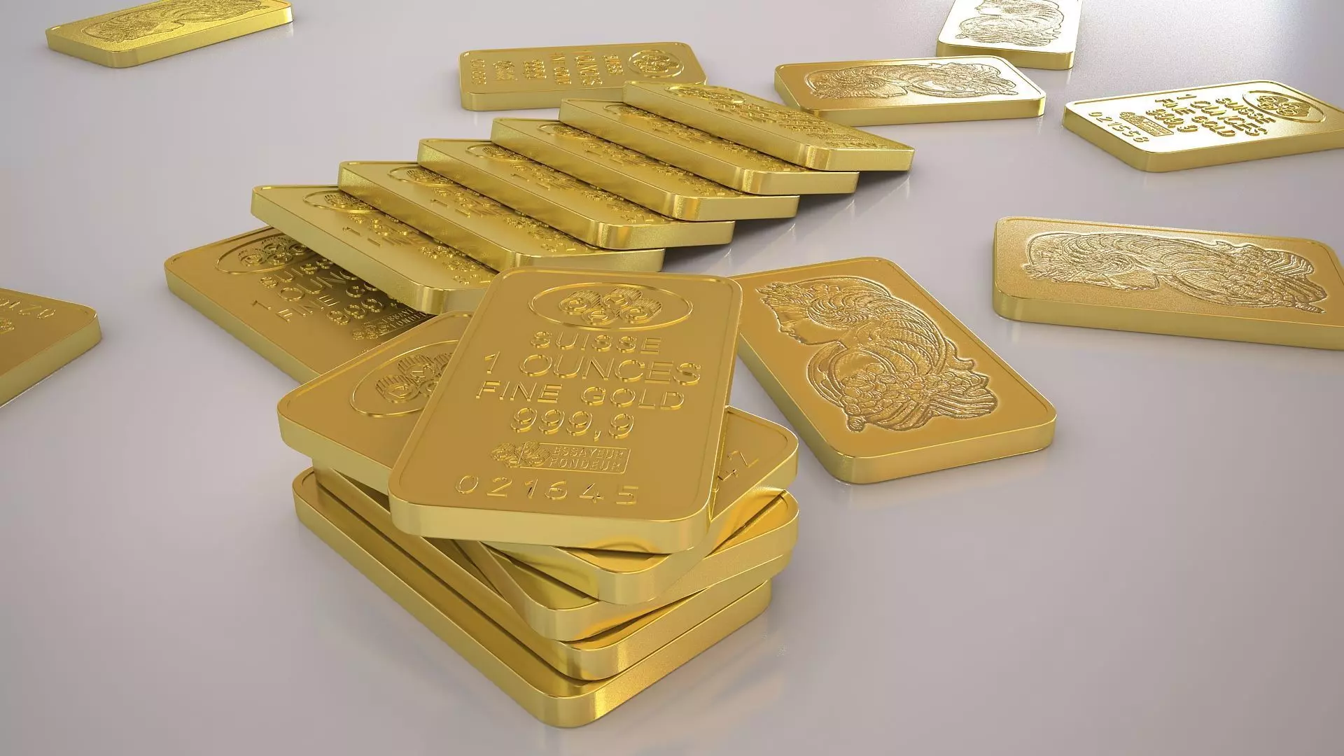 PAMP GOLD BAR 3D model_0