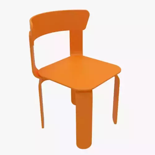 Chair orange 3D model