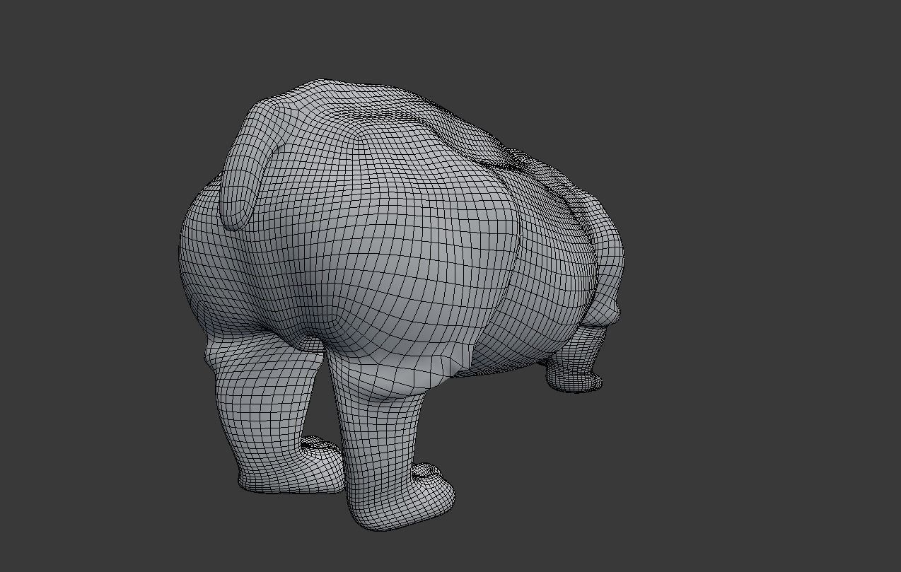 hippopotamus 3d hippo 3D model_8