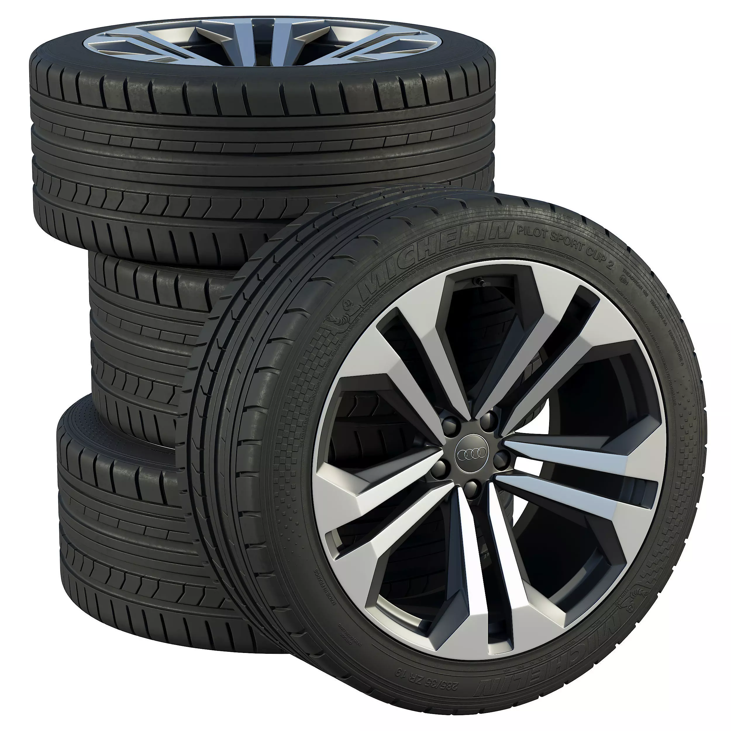 Audi wheels 3D model_0