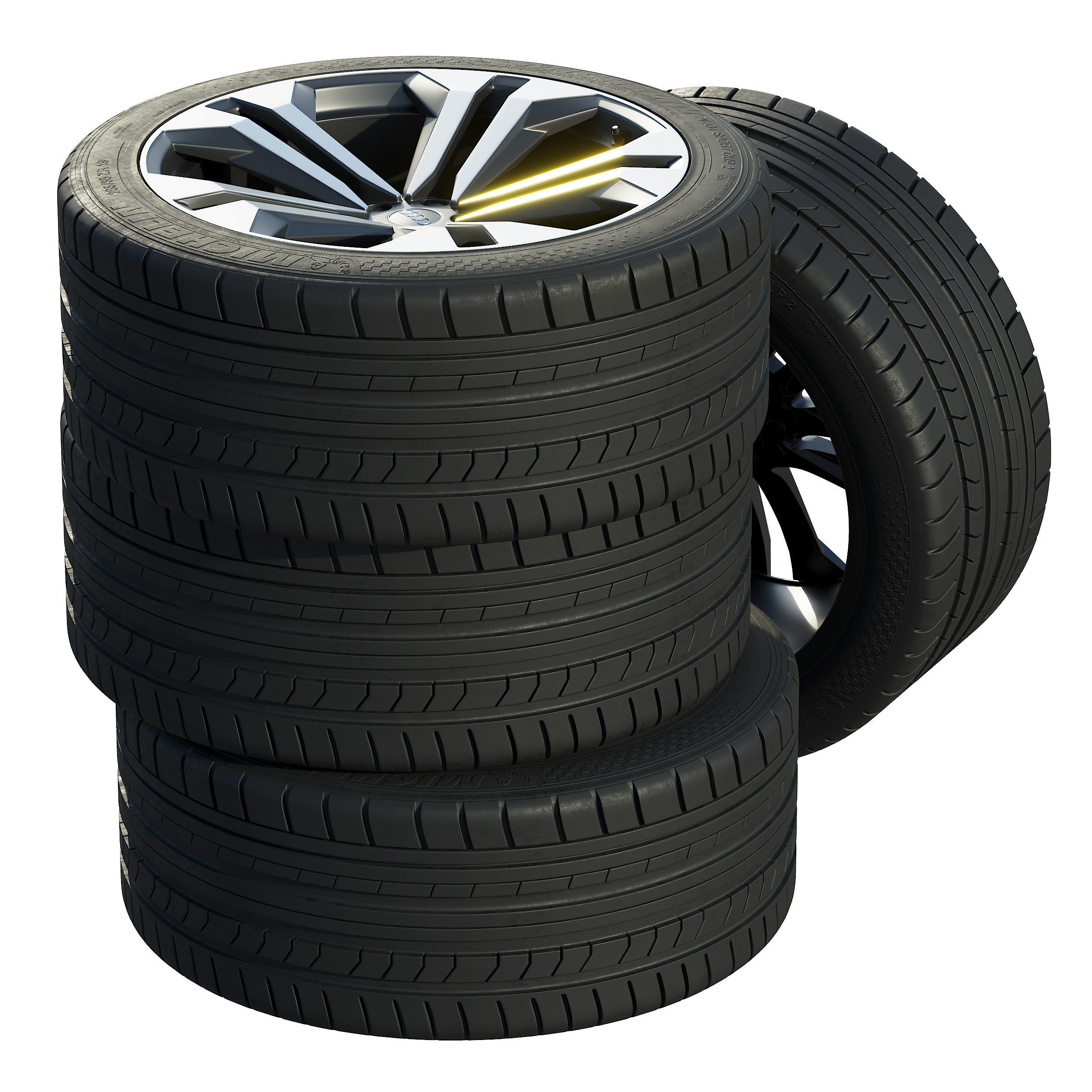 Audi wheels 3D model_2