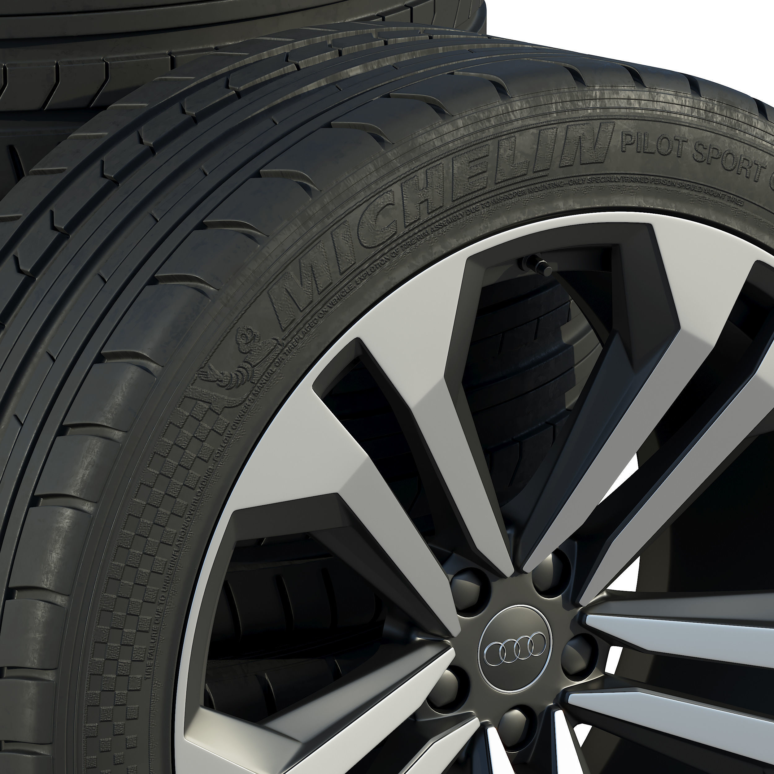 Audi wheels 3D model_3