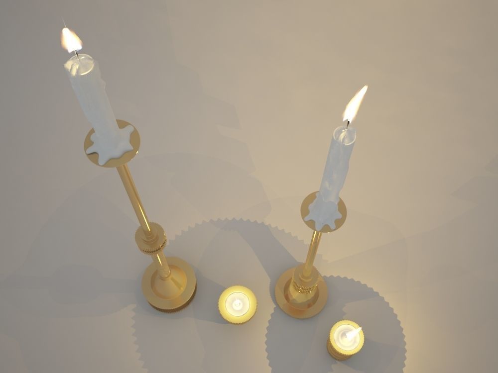 TOM DIXON COG CANDLE HOLDER 3D model_2