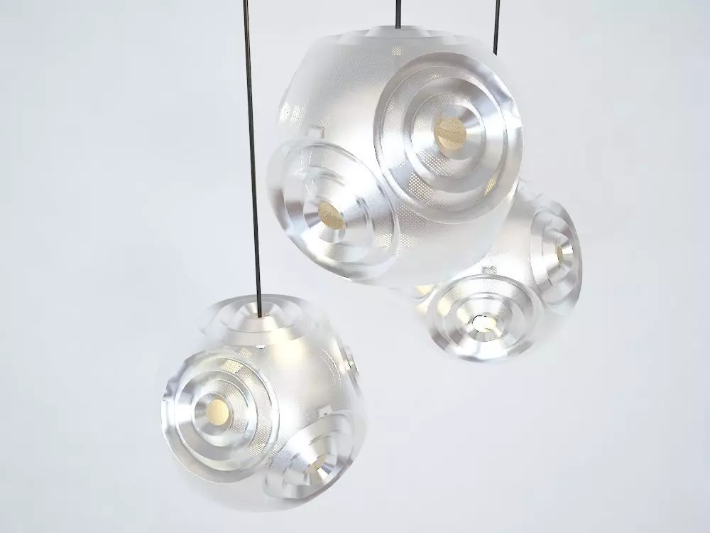 TOM DIXON CURVE BALL PENDANT LAMP 3D model_0