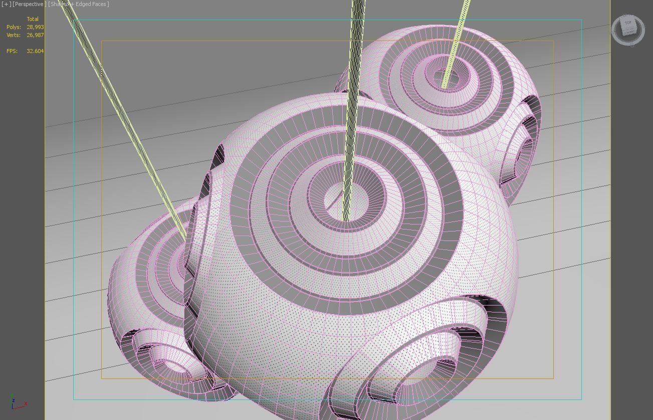 TOM DIXON CURVE BALL PENDANT LAMP 3D model_4