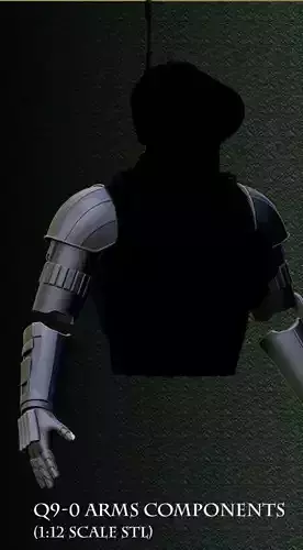 Q9-0 Driod Arms Section Only - 3D print ready STL  3D print model