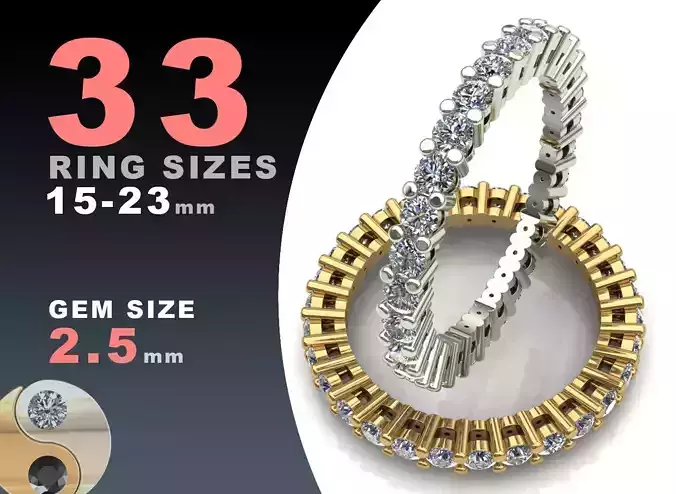 Eternity diamond ring 