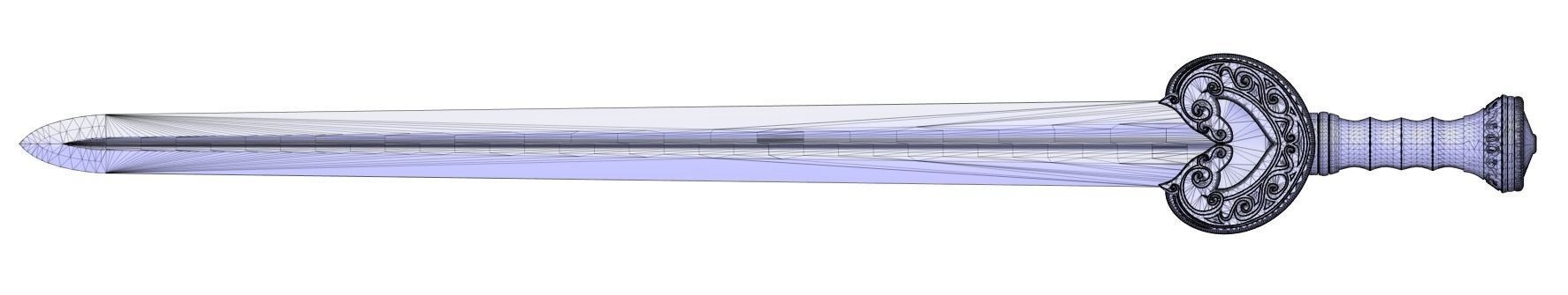 Herugrim - King Theoden - Lord Of The Rings - Sword 3D print model_10