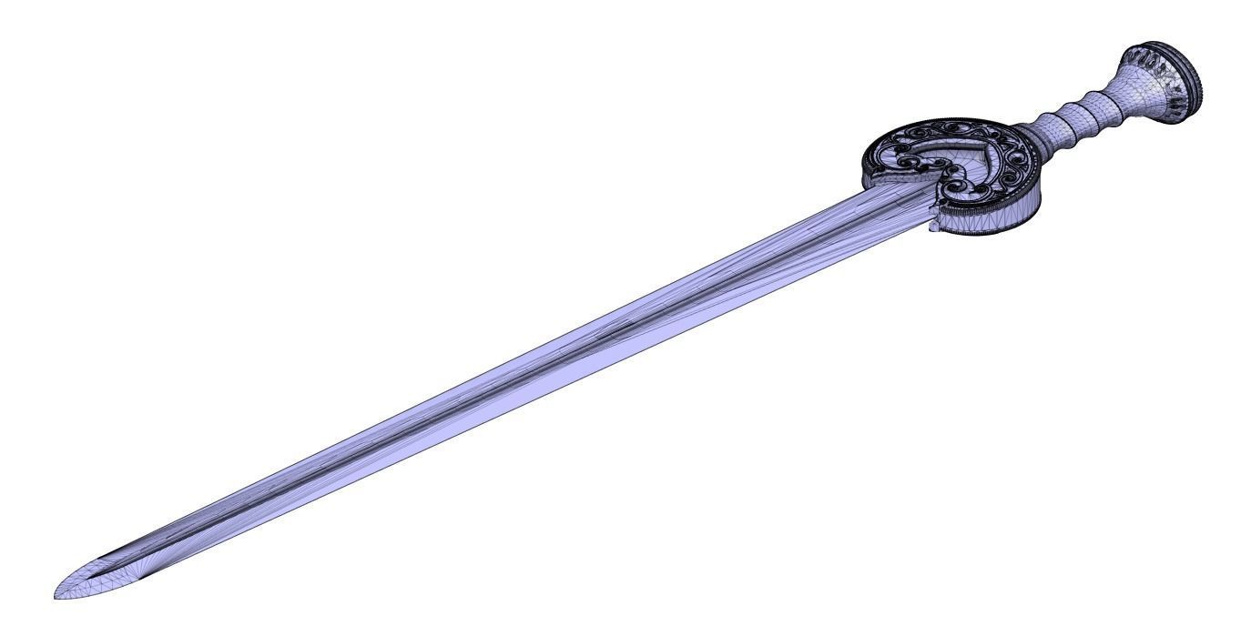 Herugrim - King Theoden - Lord Of The Rings - Sword 3D print model_9