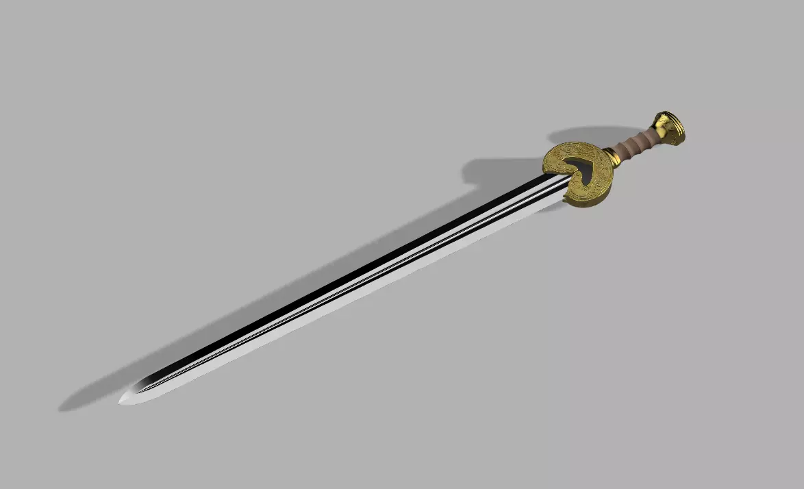 Herugrim - King Theoden - Lord Of The Rings - Sword 3D print model_0