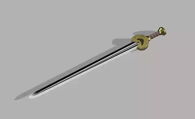 Herugrim - King Theoden - Lord Of The Rings - Sword 3D print model