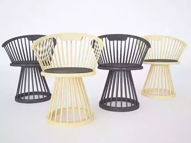 TOM DIXON FAN DINING CHAIR
