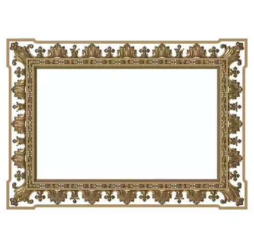 Carved Picture Frame 3D model