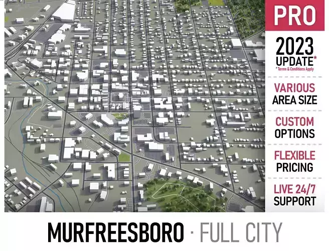 Murfreesboro - 3D City Model