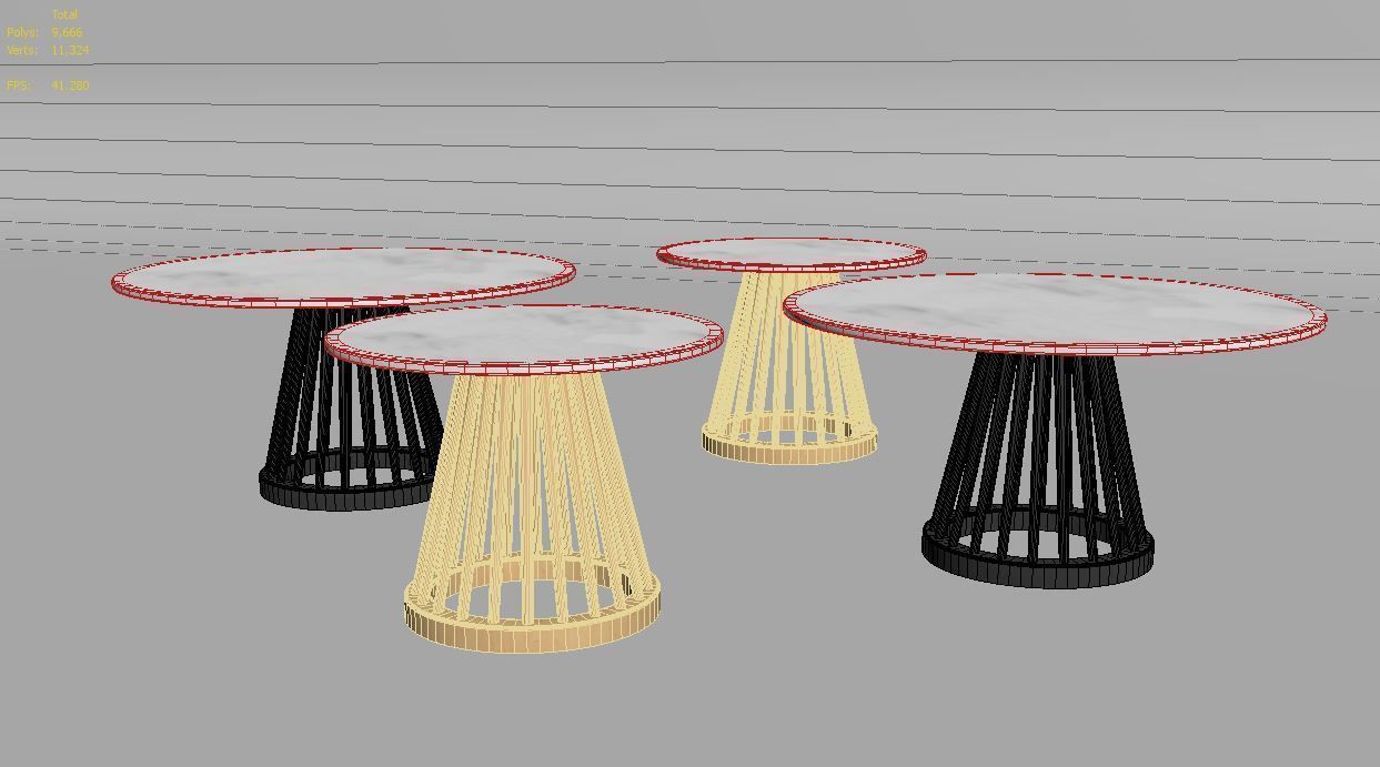 TOM DIXON FAN TABLE 3D model_5