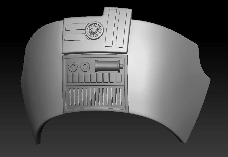 Q9-0 Full Scale Wearable Helmet - 3D Print Ready STL 3D print model_1