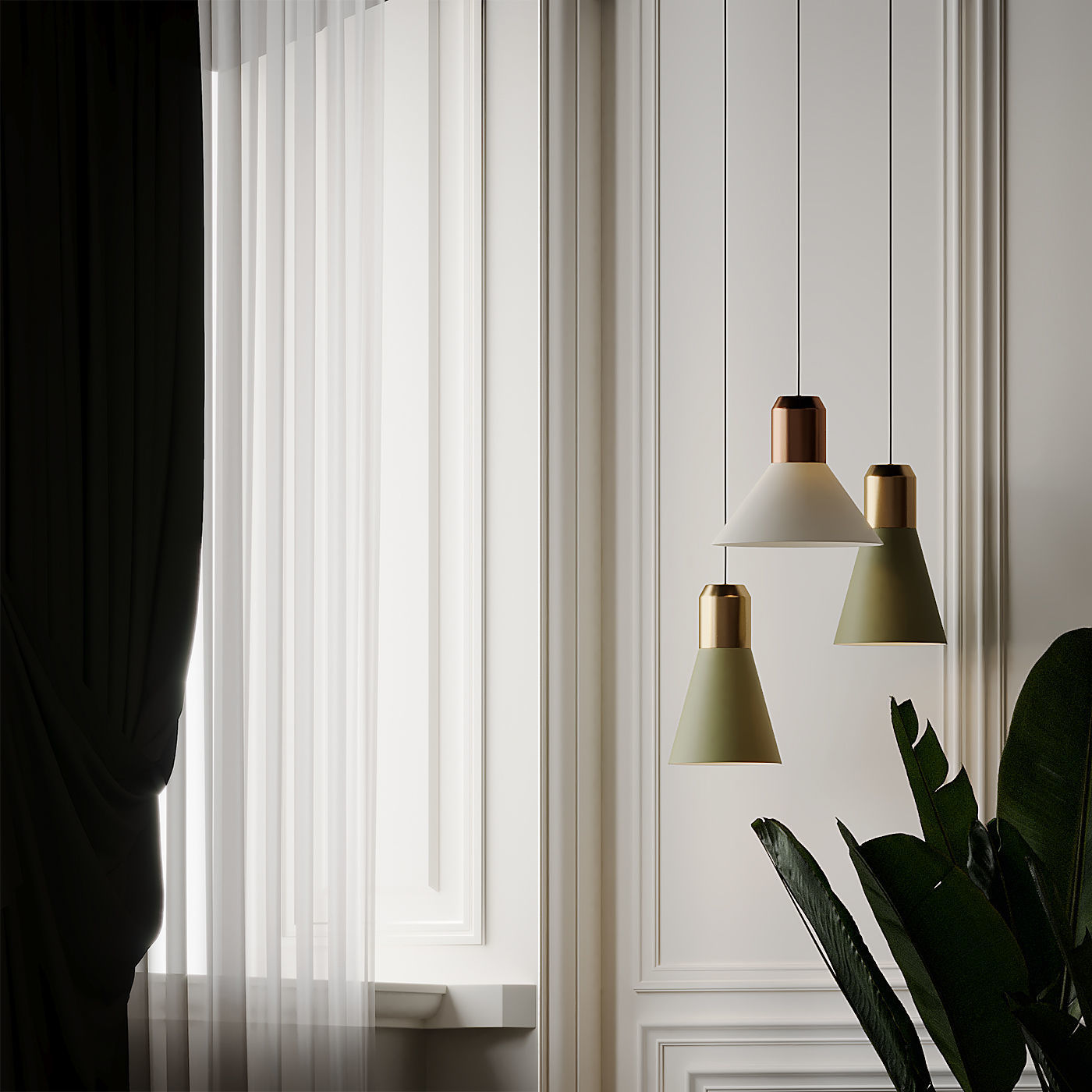 CLASSICON Bell Light Pendant Lamps by Dopo Domani 3D model_2