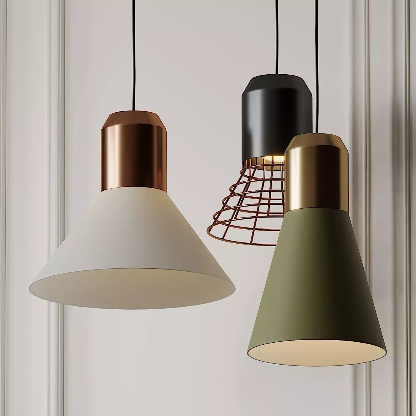 CLASSICON Bell Light Pendant Lamps by Dopo Domani 3D model_0