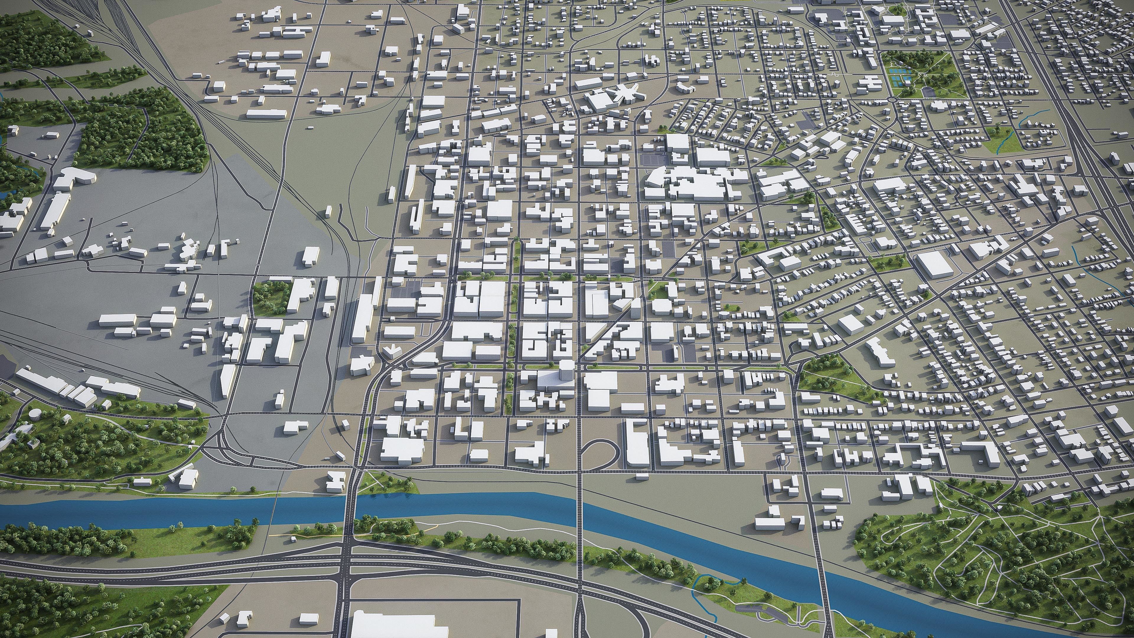 Macon  Low-poly 3D model_4