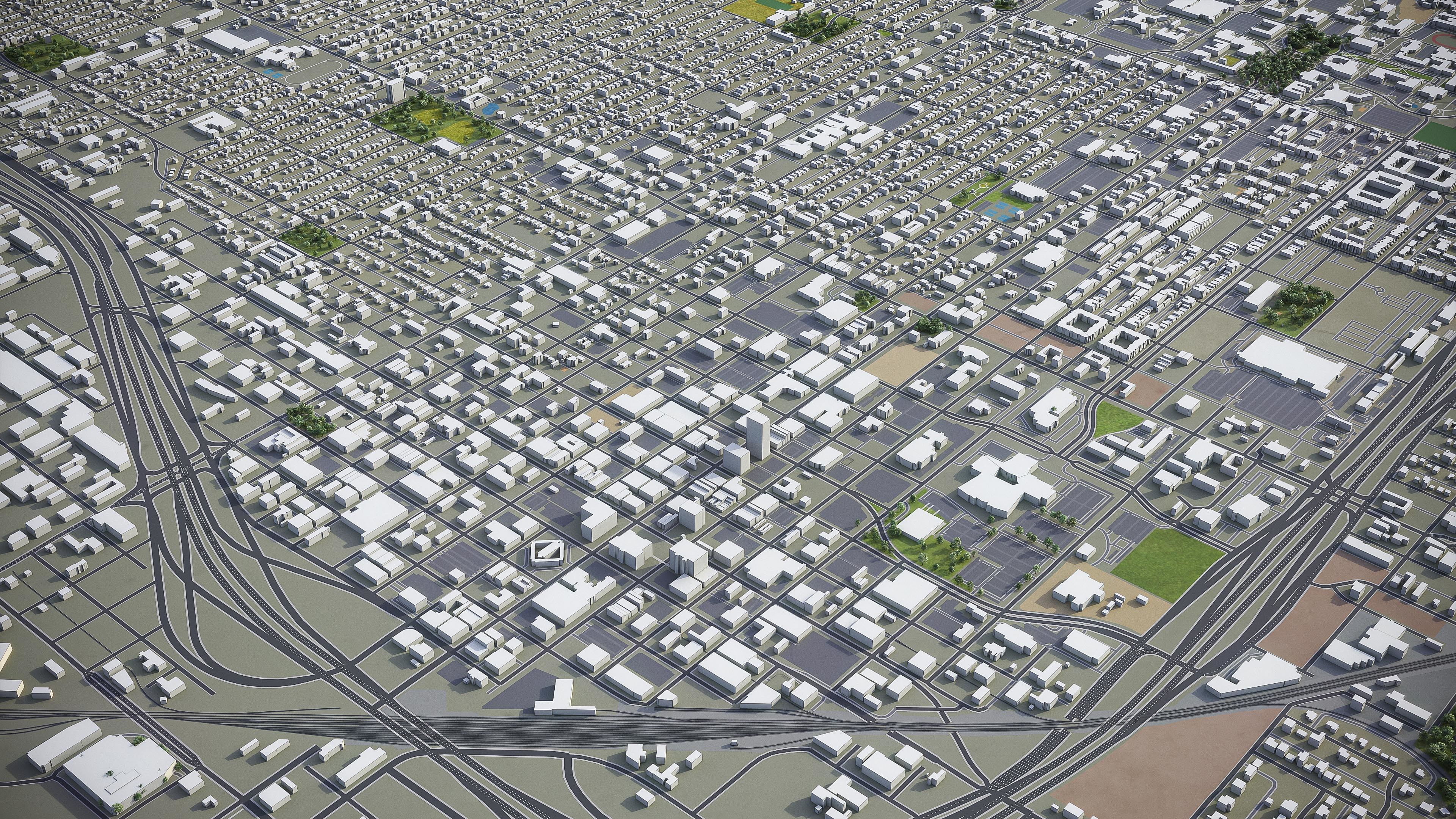 Lubbock  Low-poly 3D model_10