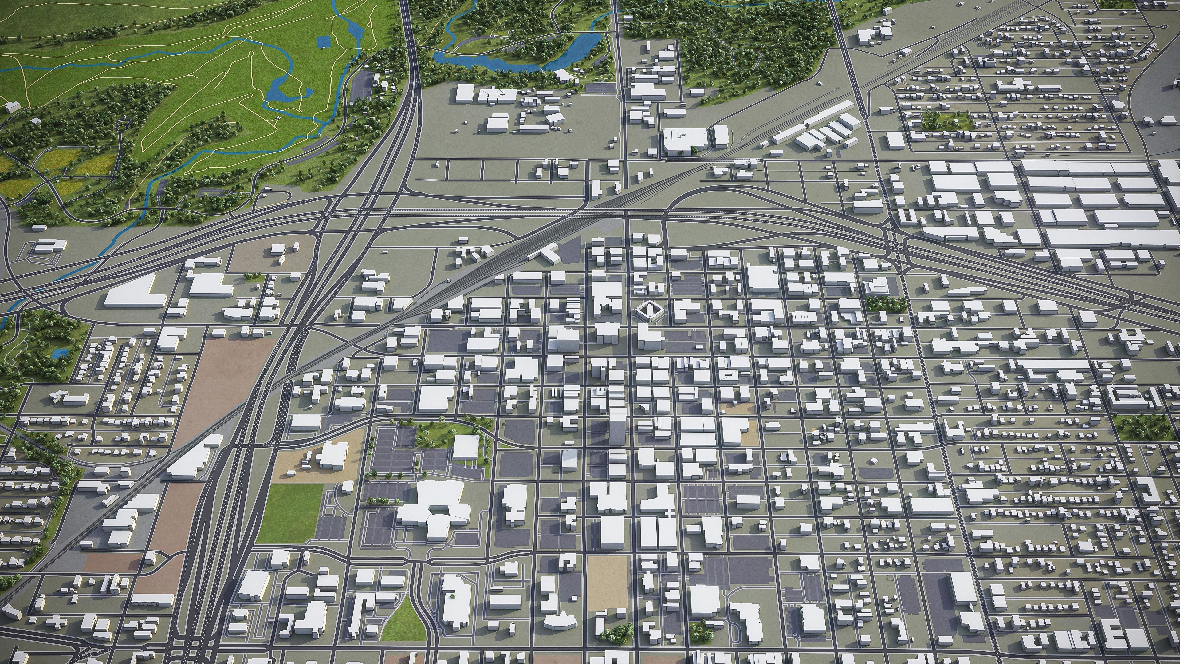 Lubbock  Low-poly 3D model_11