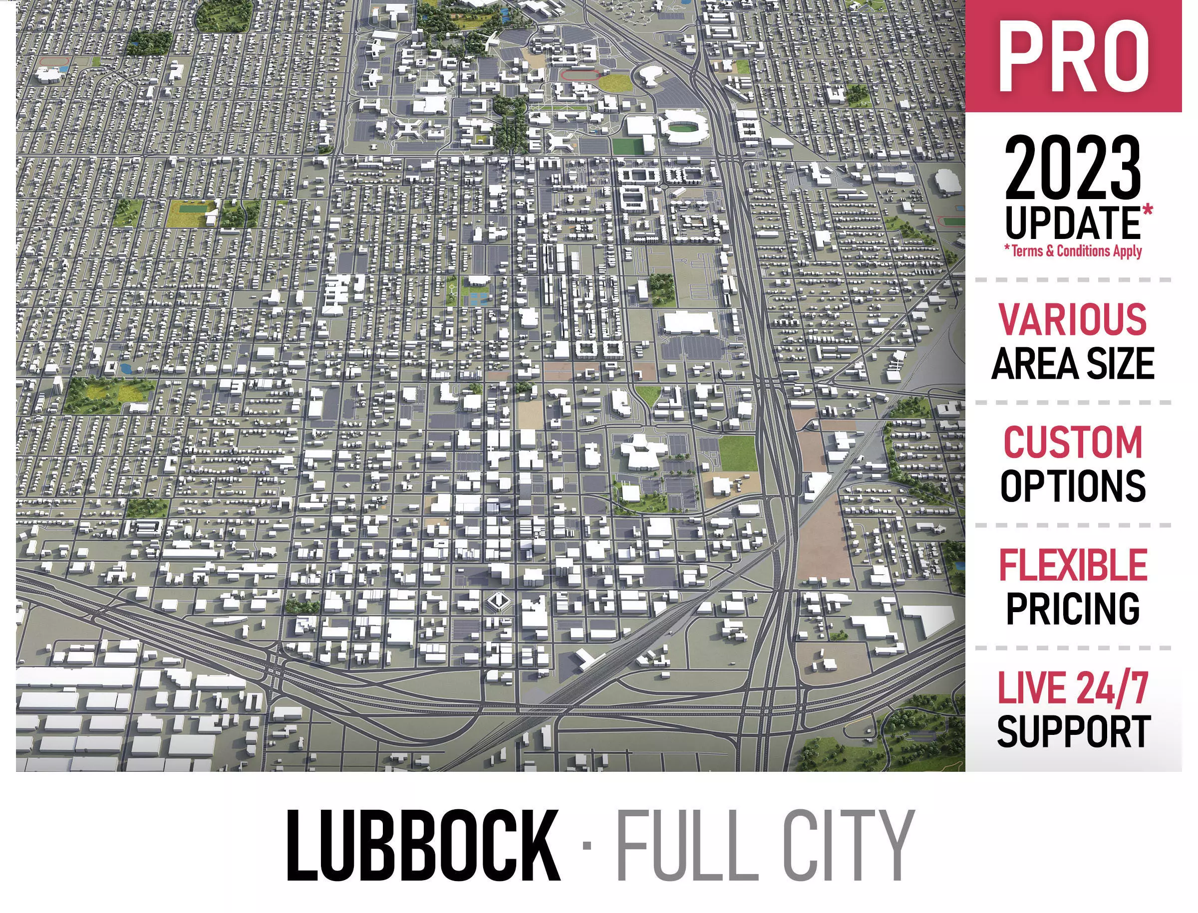 Lubbock  Low-poly 3D model_0