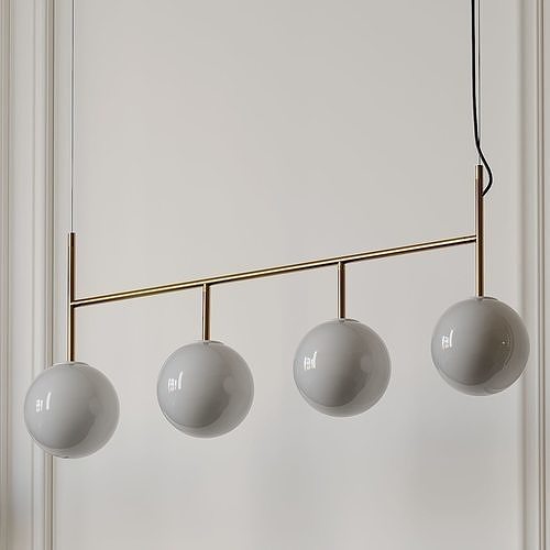 Enu Tr Bulb Suspension Frame Pendant Lamp by Dopo Domani 3D model