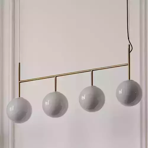 Enu Tr Bulb Suspension Frame Pendant Lamp by Dopo Domani 3D model