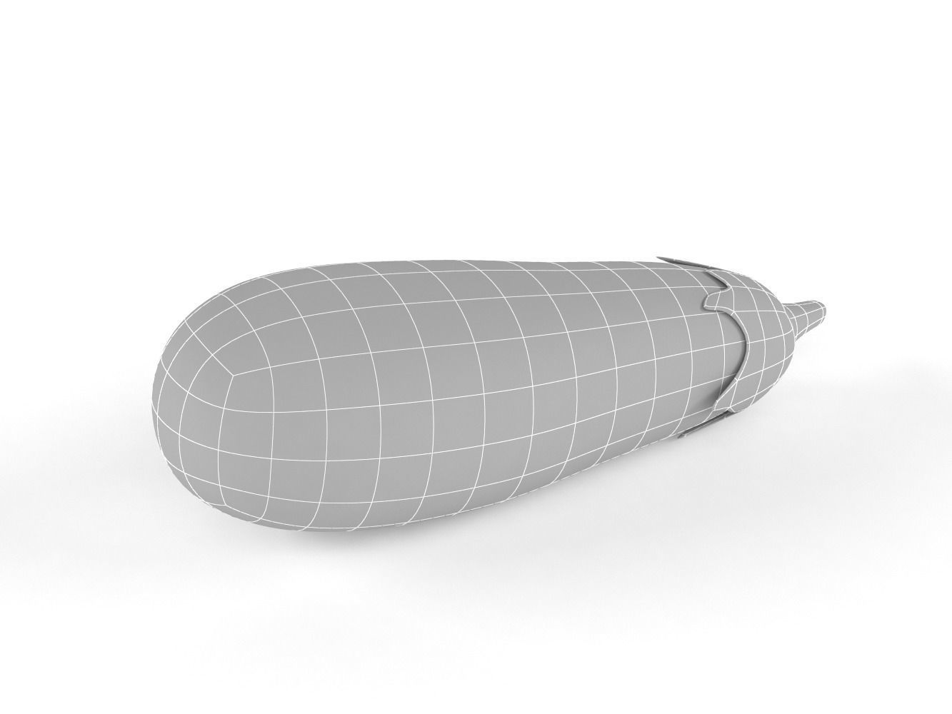 Aubergine eggplant 3D model_7