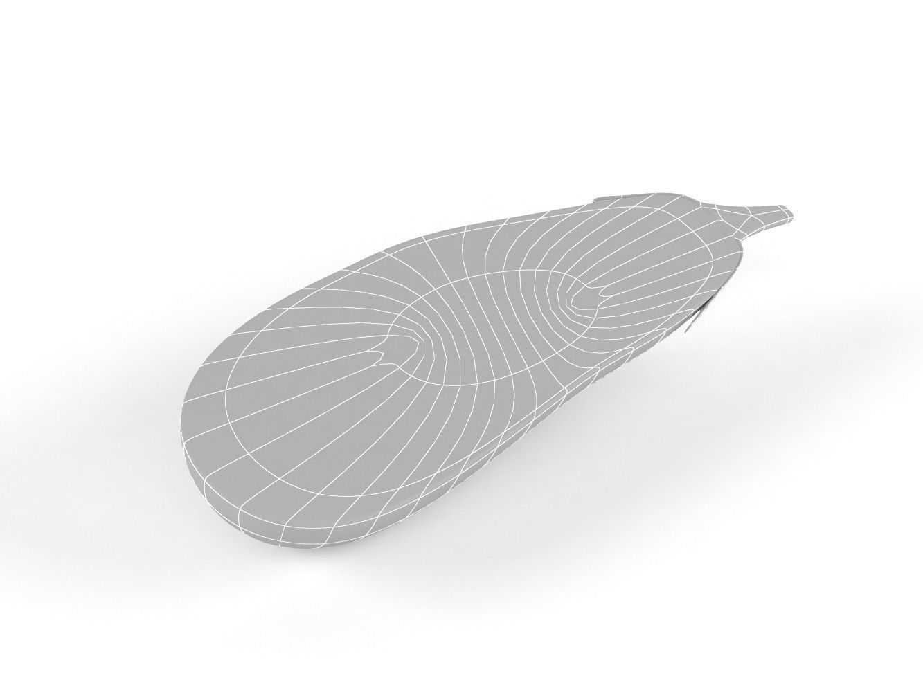 Aubergine eggplant 3D model_8