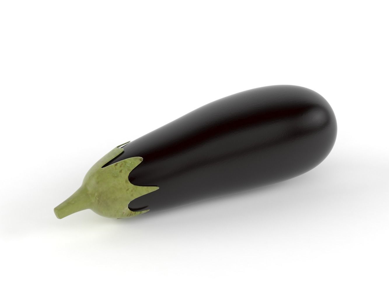 Aubergine eggplant 3D model_1