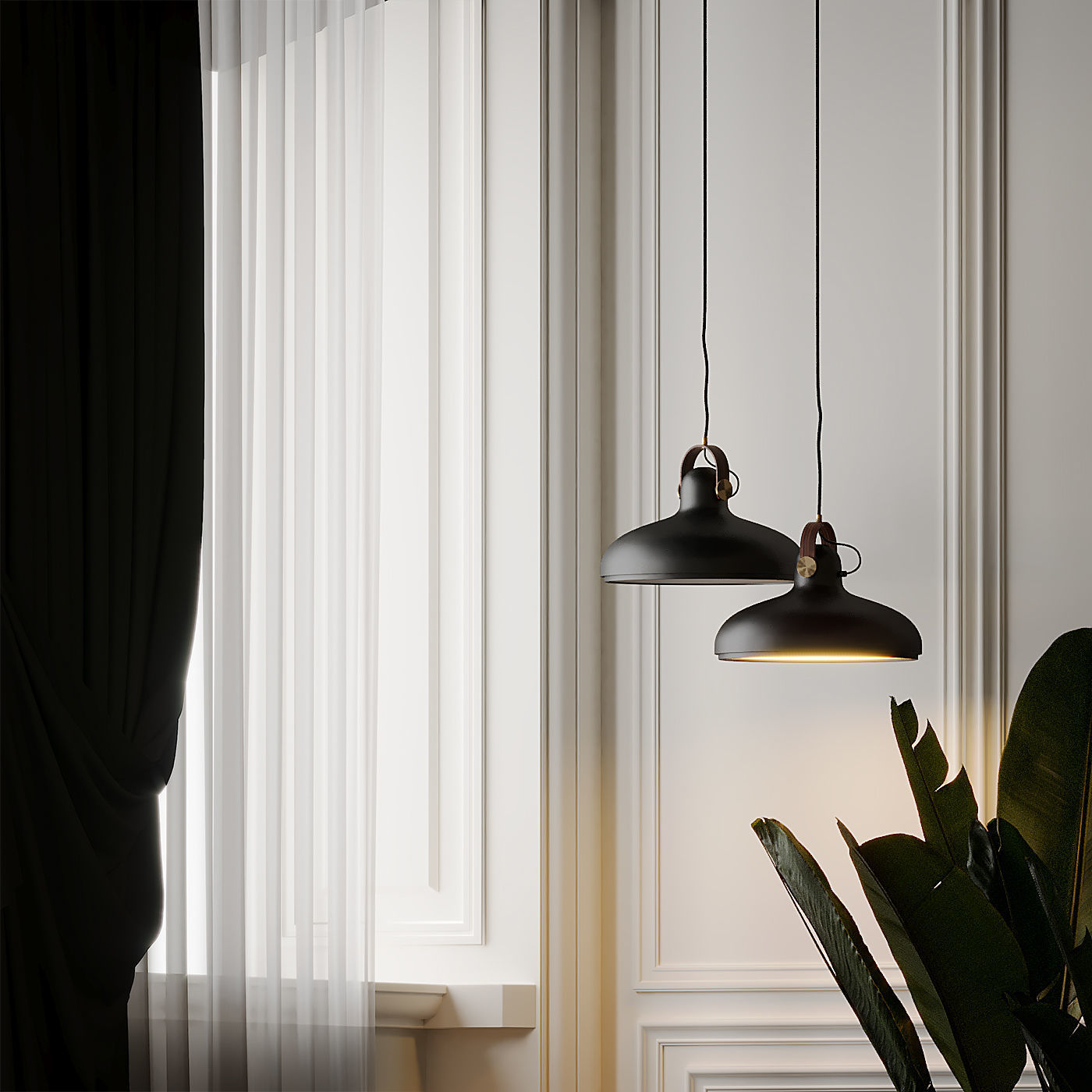 LE KLINT CARRONADE PENDANT - LARGE 3D model_3