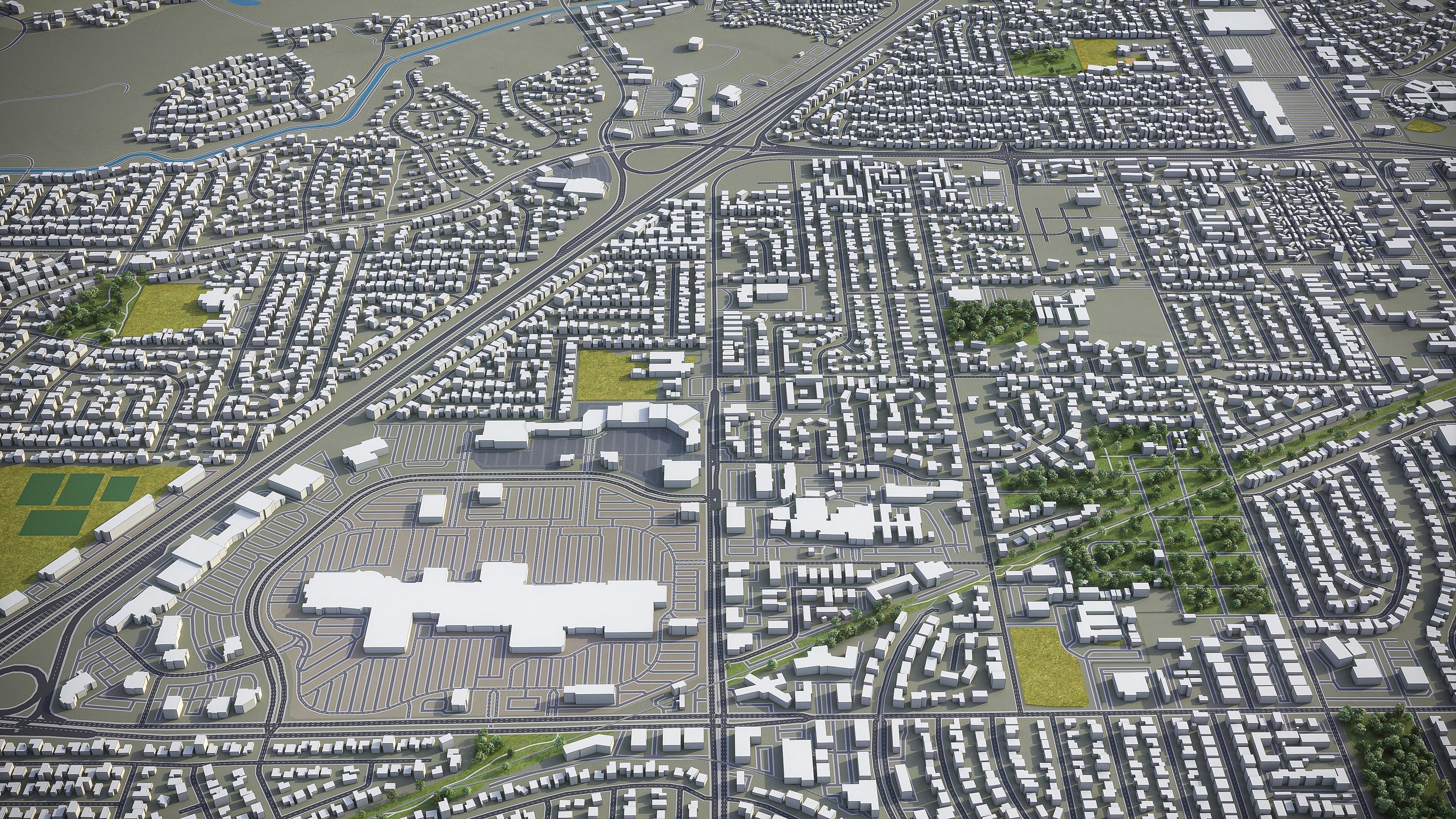 Fairfield  Low-poly 3D model_2