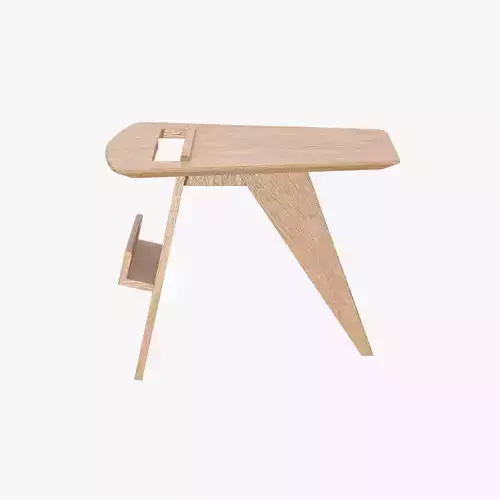 MagazineTable-OakVeneer wooden stool