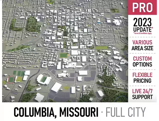 Columbia - 3D City Model