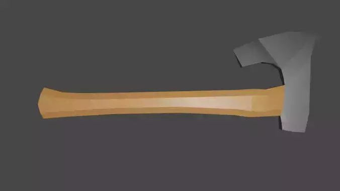 Low Poly Axe Low-poly 3D model