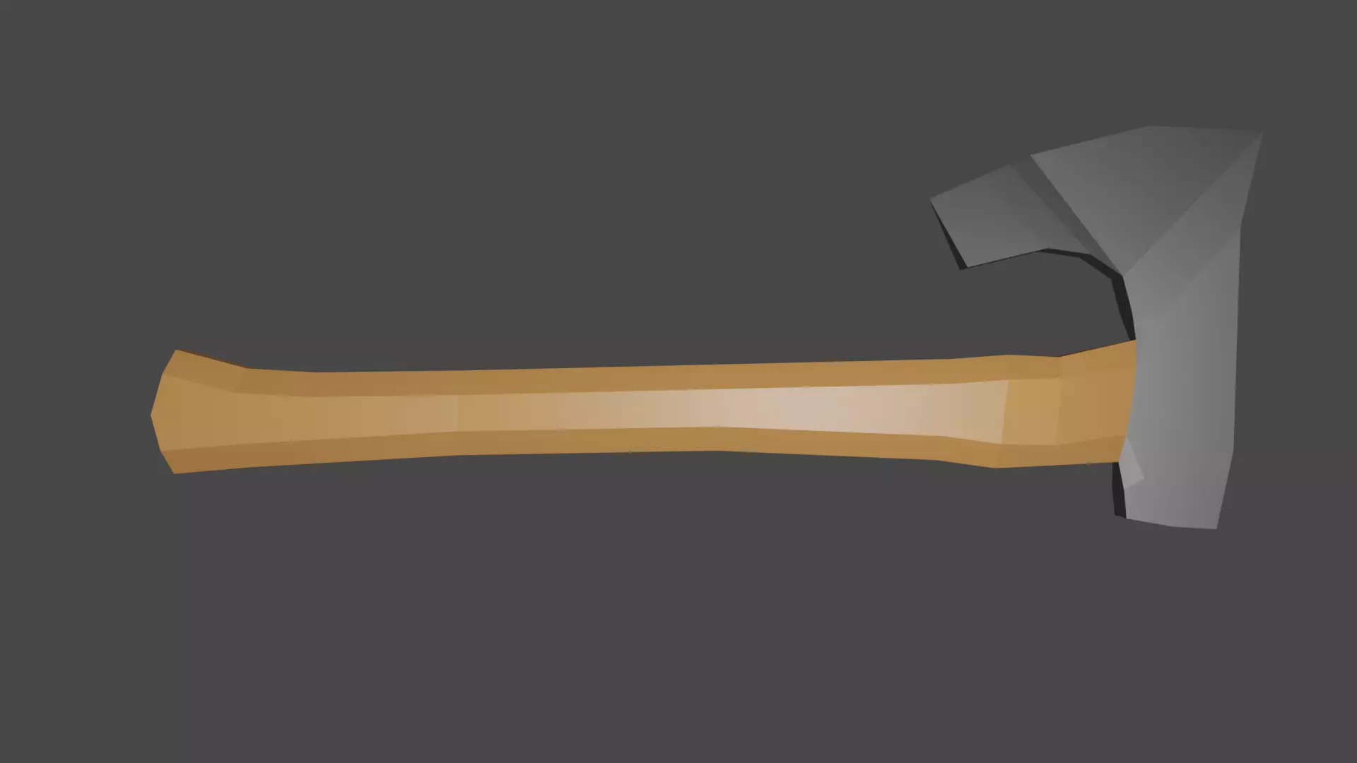 Low Poly Axe Low-poly 3D model_0