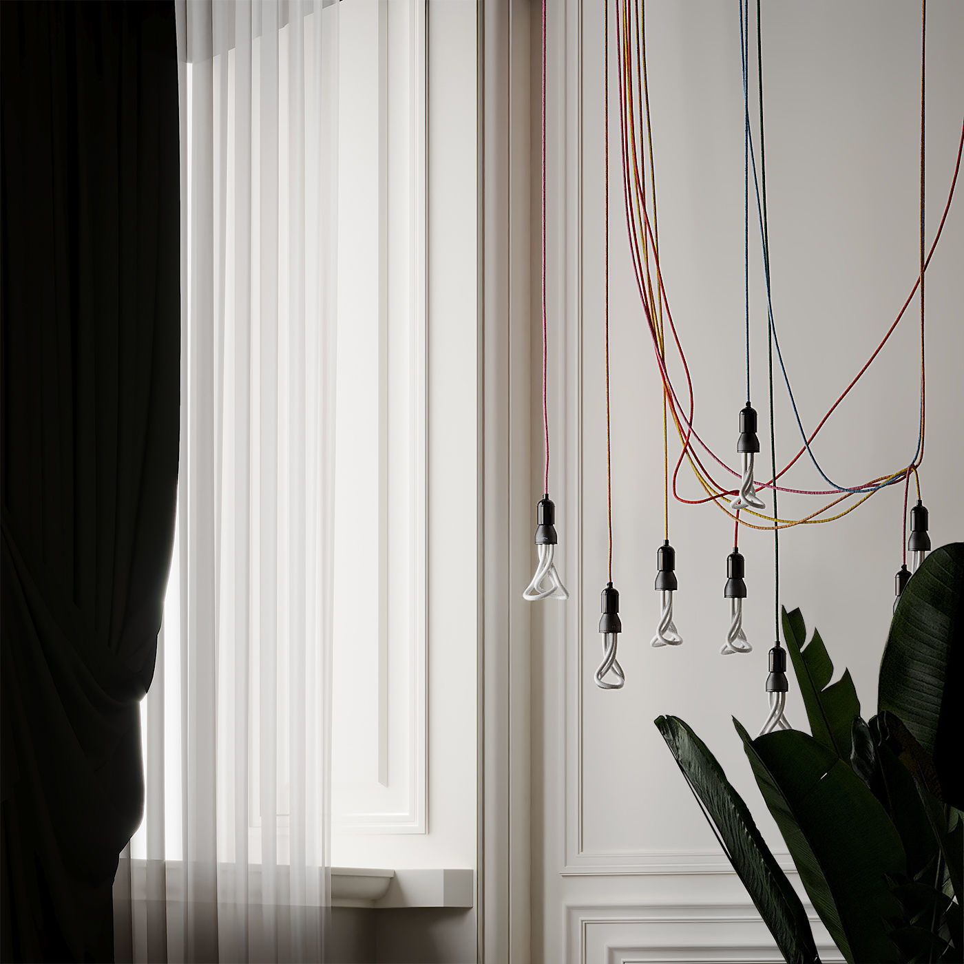 ORIGINAL PLUMEN 001 Chandelier 3D model_1