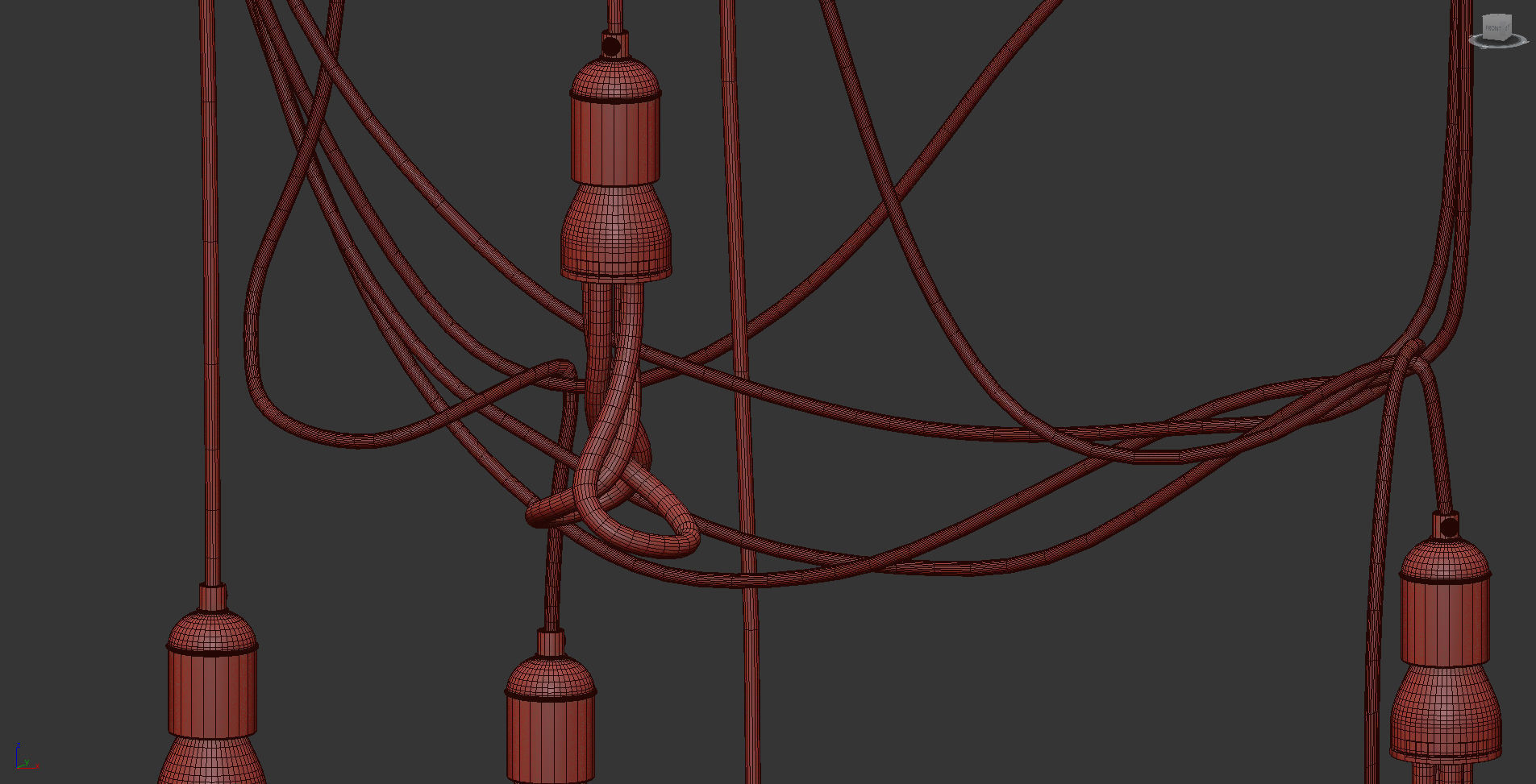 ORIGINAL PLUMEN 001 Chandelier 3D model_8