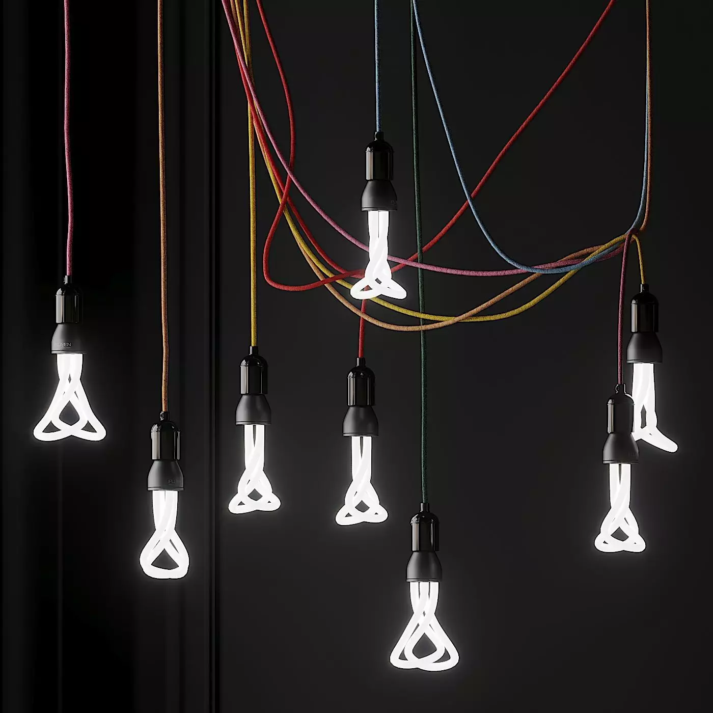 ORIGINAL PLUMEN 001 Chandelier 3D model_0
